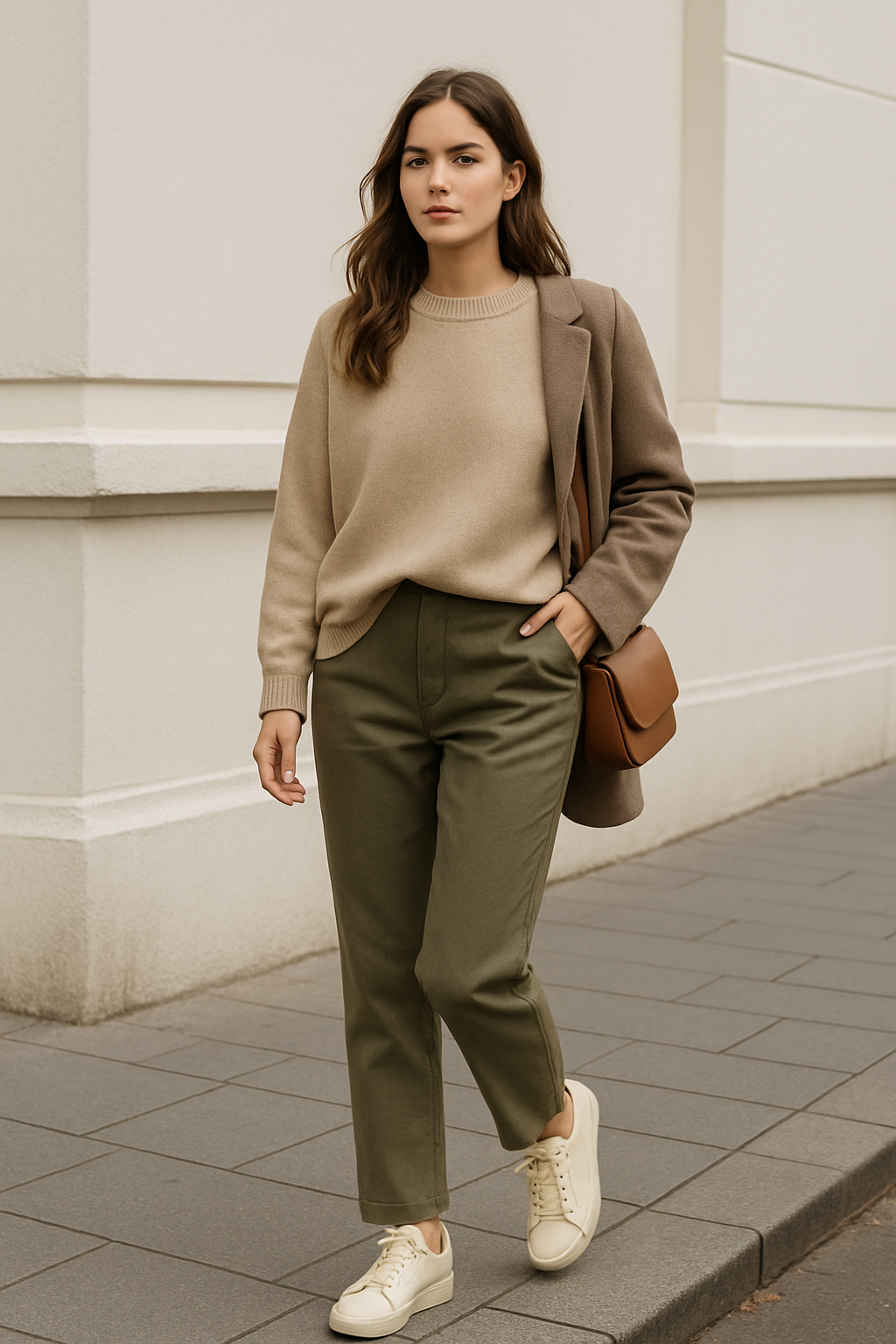 SKIPIKS AI 패션 화보 — minimalist, casual — 미니멀한 가을 캐주얼 코디